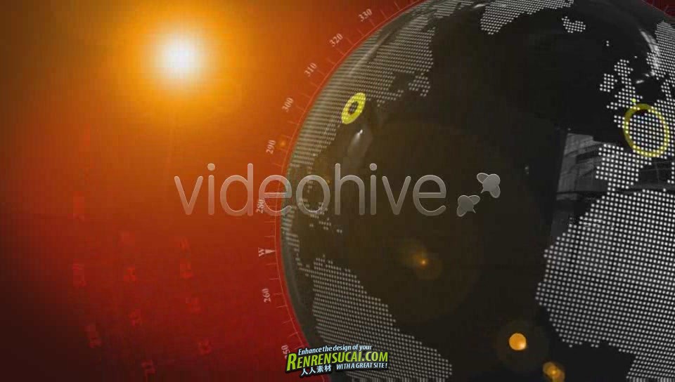 《世界新闻联播 AE片头包装模板》Videohive world news id opener 76524