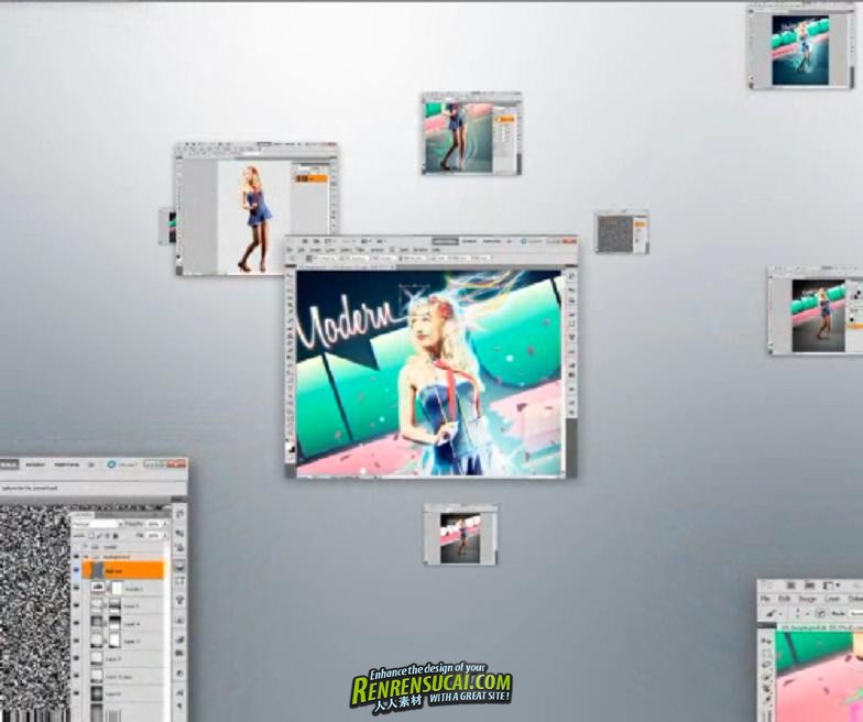 《Photoshop CS5 海报封面设计训练教程》Digital-Tutors Creating a Stylized Pin Up Cover Design in Photoshop CS5