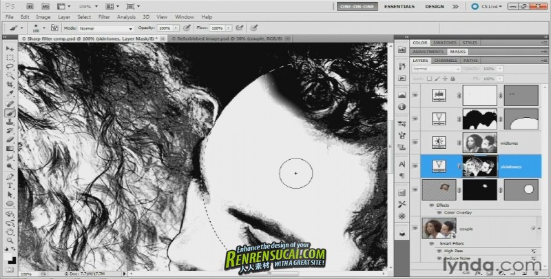 《Photoshop遮罩与合成技术高级教程》Lynda.com Photoshop Masking & Compositing: Fundamentals