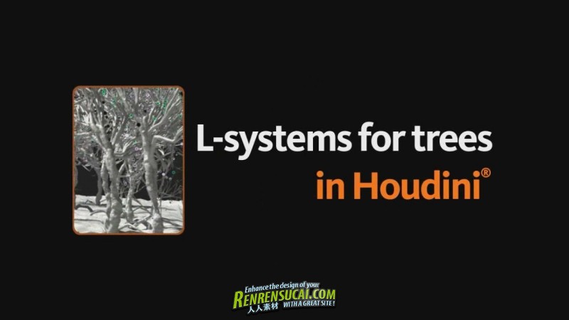 《Houdini树木建模高级制作教程》Digital-Tutors Creative Development L-systems for trees in Houdini