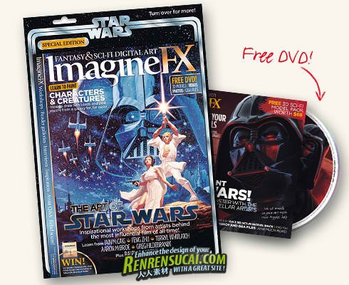 《科幻数字艺术视频杂志 星球大战特刊》ImagineFX Issue 74 