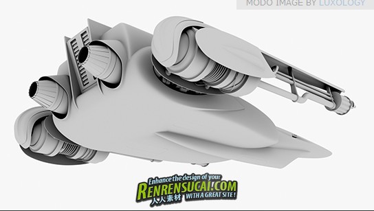  《Modo飞船模型建模高级教程》Luxology Modo Spaceship Modeling