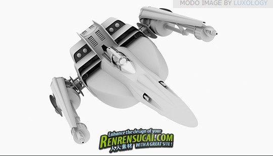  《Modo飞船模型建模高级教程》Luxology Modo Spaceship Modeling