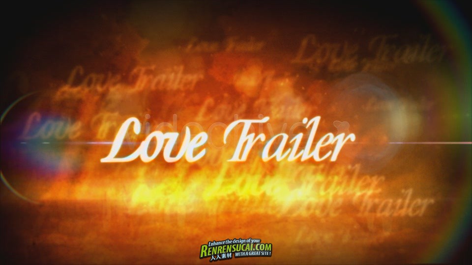 《浪漫爱的旅程字幕板式 AE片头包装模板》Videohive love trailer 588248 After Effects Project