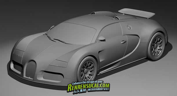 《Maya 2010汽车建模教程之无冕之王－布加迪威龙16.4》Modelling the Bugatti Veyron in Maya