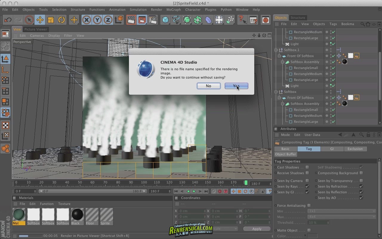 《Cinema 4D粒子系统高级教程》Greyscalegorilla Use Sprites to Build A Fast-To-Render Particle System in Cinema 4D 