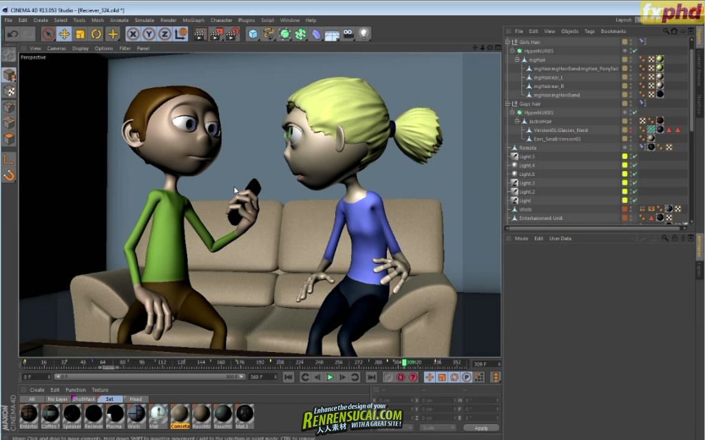 《C4D角色动画教程》FXPHD ANI101 Introduction to Character Animation