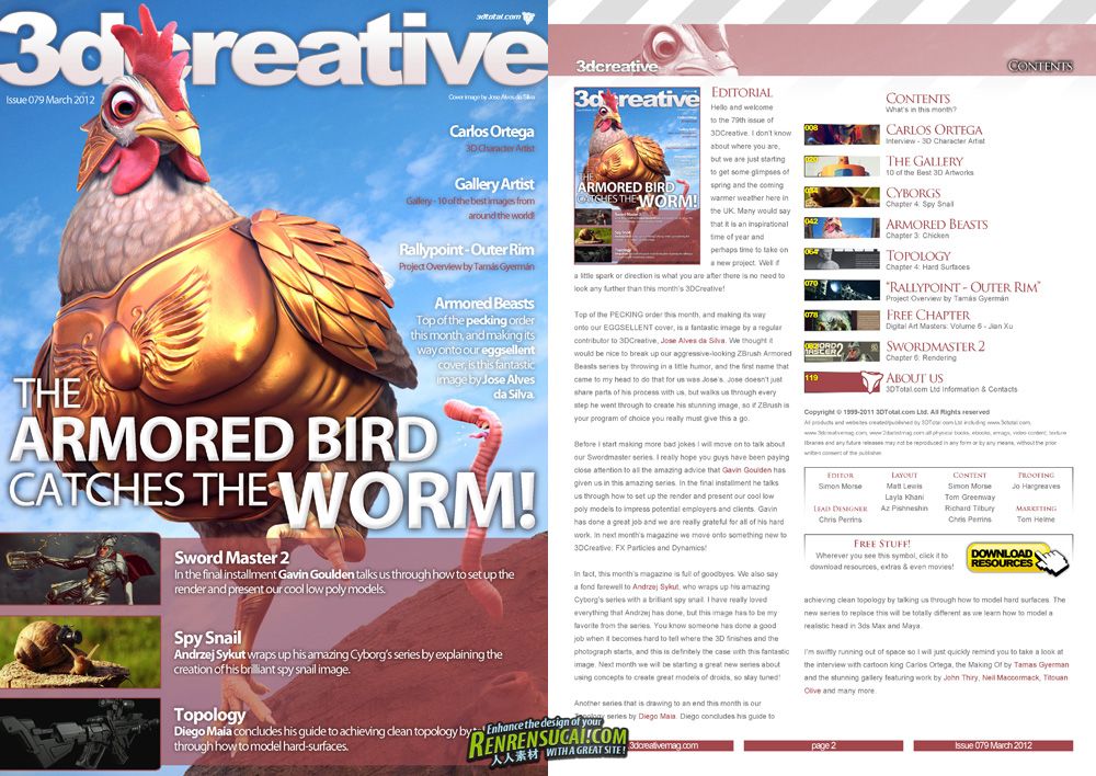  《3D创意CG杂志2012年3月刊》3DCreative Issue 79 March 2012