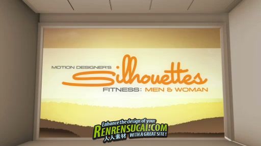 《DJ体育运动剪影视频素材-健身男士》Digital Juice Motion Designer's Silhouettes Fitness Men