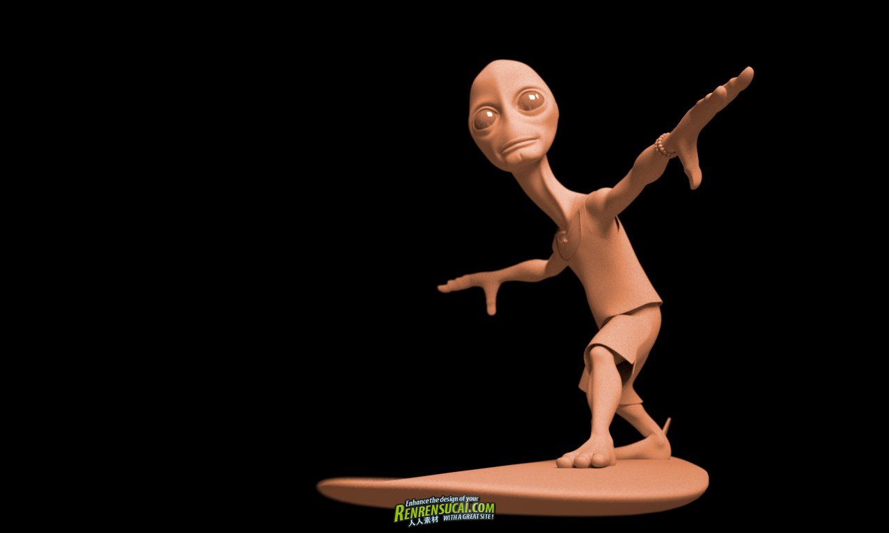  《Maya冲浪外星人建模教程》Simply Maya Surfing with the Alien The Complete Series