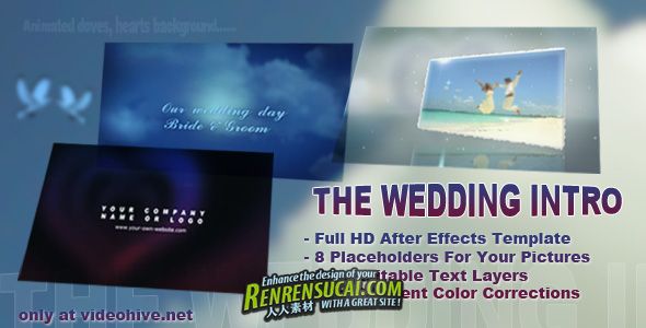 《婚礼介绍第二版 AE模板》VideohiveThe Wedding Intro 132219 After Effects Project