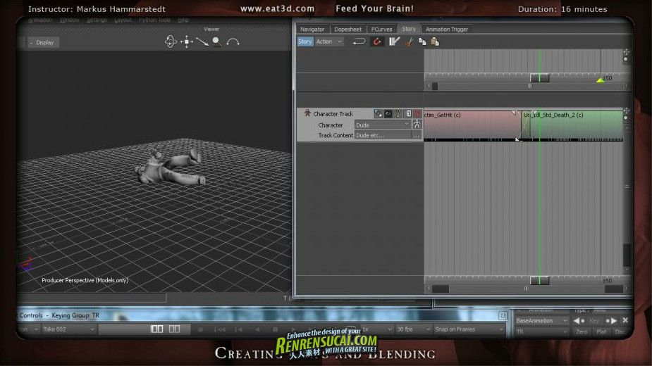 《运动捕捉制作流程教程》Eat3D Autodesk MotionBuilder Motion Capture Production Pipeline