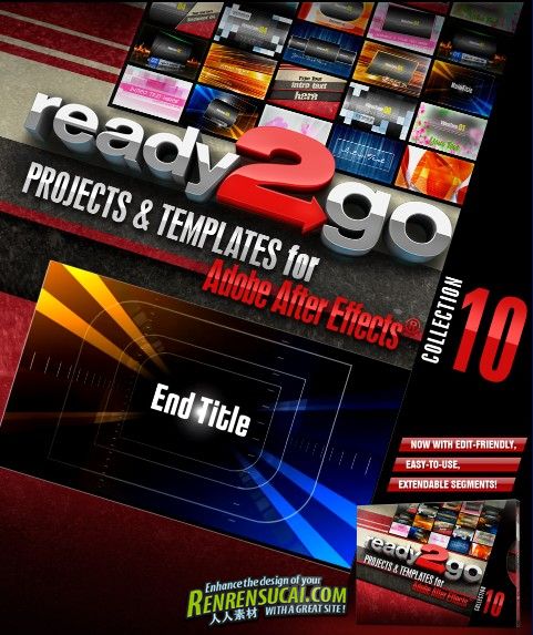  《DJ最強AE模板合輯Vol.10》Digital Juice Ready2Go Collection 10 for After Effects