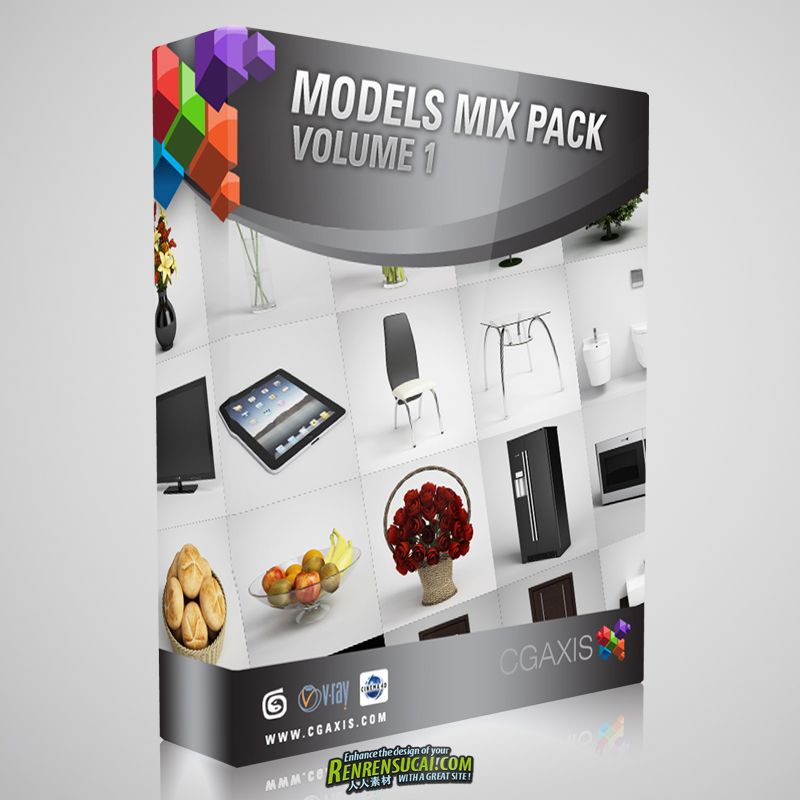  《家居生活3D模型合辑1》CGAxis Models Mix Pack Vol. 1