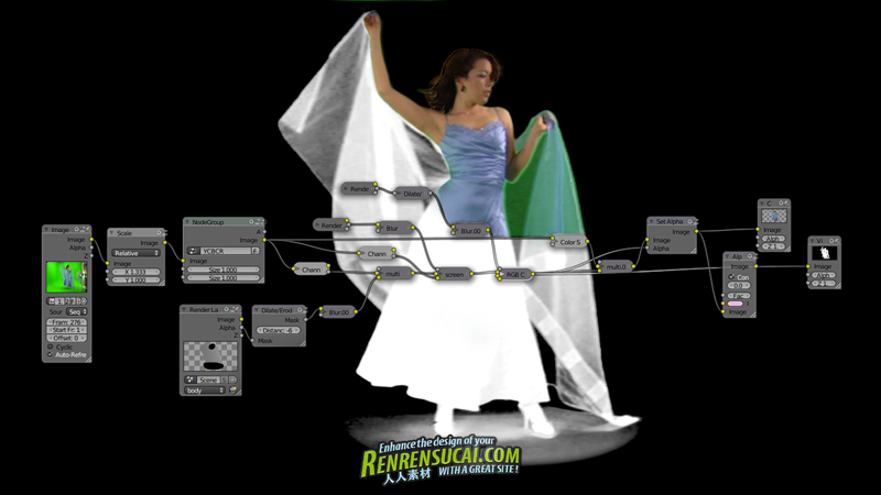 《Blender蓝绿屏抠像键控技术教程》cmiVFX Blender GreenScreen Keying Concepts