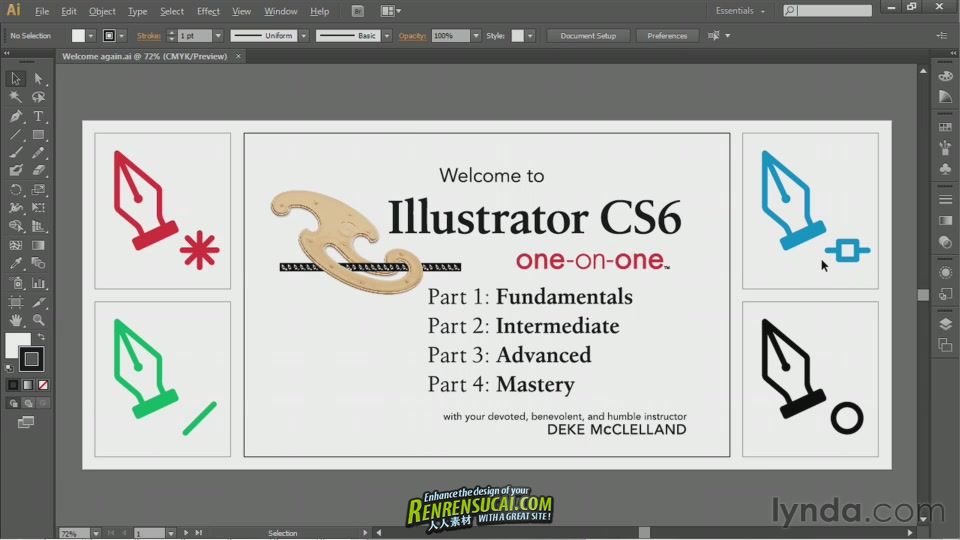 《Illustrator CS6 一对一基础教程》Illustrator CS6 One-on-One Fundamentals