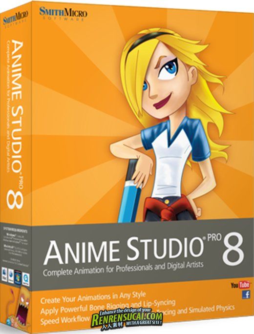  《2D动画制作软件》Smith Micro Anime Studio Pro v8.2 Win/Mac