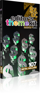 《DJ主题包装视频素材系列之金钱至上》Digital Juice Editors Themekit 107 Metal Dollar