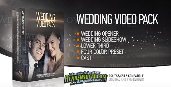  《纯洁婚礼 AE模板》VideoHive Wedding Pack 2418234