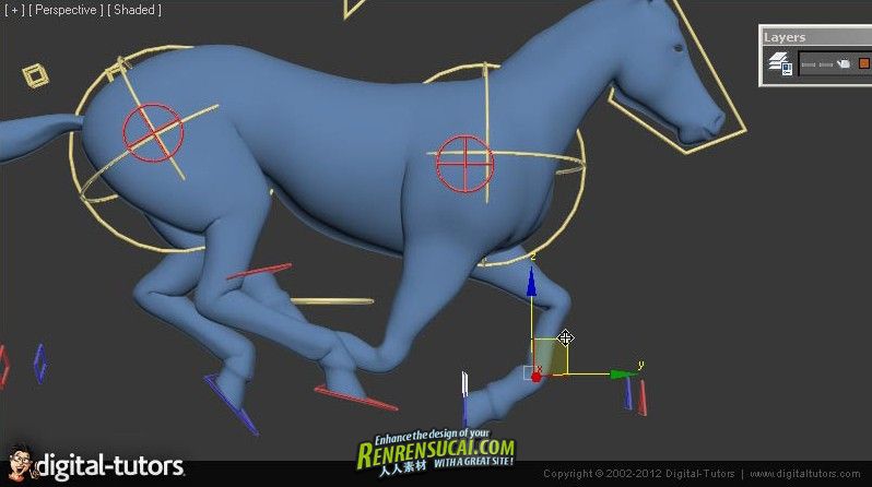 《3Dsmax四足动物动画视频教程》Digital-Tutors Animating Quadrupeds in 3ds Max 