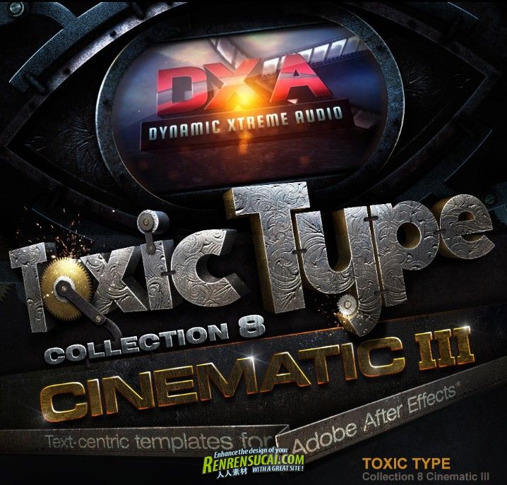 《DJ最强AELogo模板合辑-电影特效字幕》Digital Juice Toxic Type Collection 8 Cinematic III for After Effects