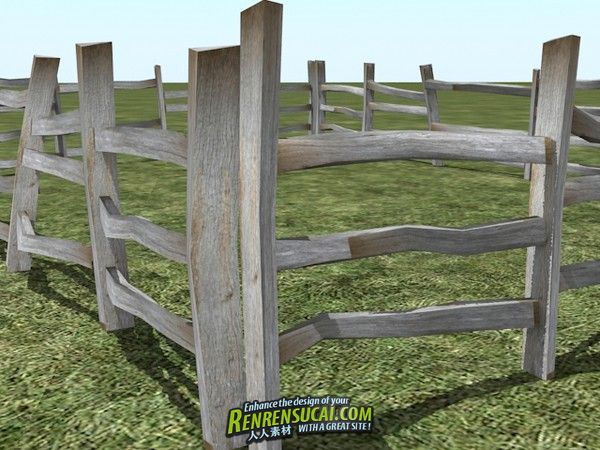 《围栏栅栏3D模型合辑》3D Fences 34 Models 