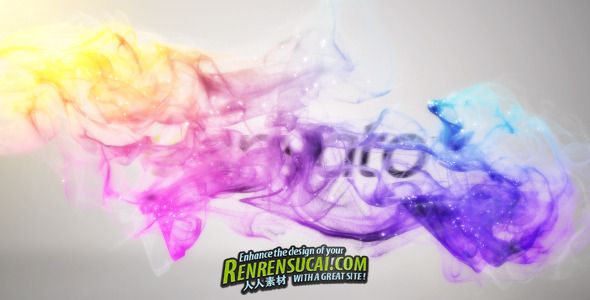 《多彩雾气Logo AE模板》VideoHive Colorful Particles Logo Reveal II 2561926