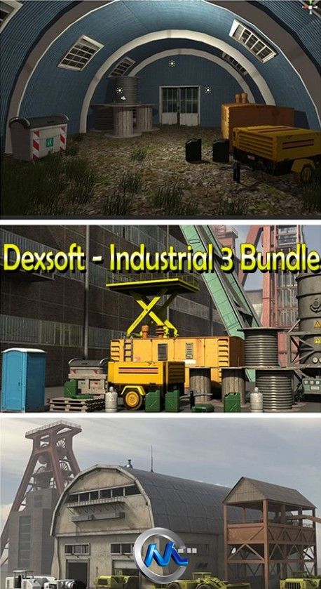  《建筑与施工用车3D模型合辑》Dexsoft Industrial 3 bundle