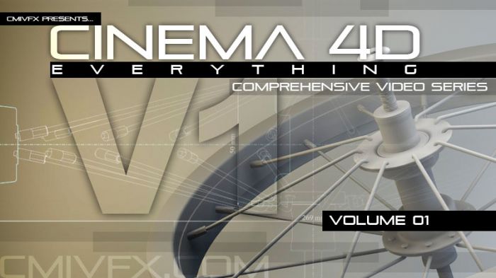 《C4D建模深入技術視頻教程第一季》cmiVFX Cinema 4D Everything Volume 1