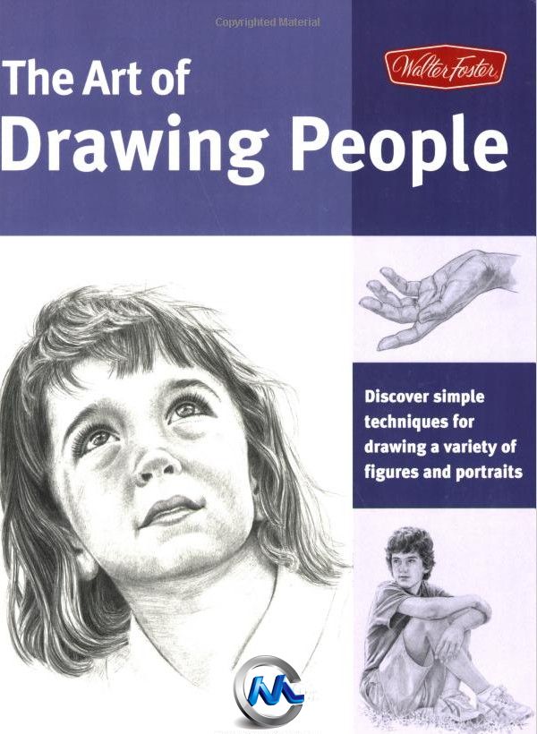 《人物肖像繪畫藝術書籍》Art of Drawing People Discover simple techniques for drawing a variety of figures and portraits