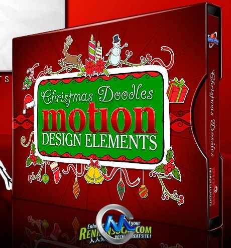 《DJ圣诞涂鸦运动设计元素AE模板与视频素材合辑》Digital Juice Christmas Doodles Motion Design Elements