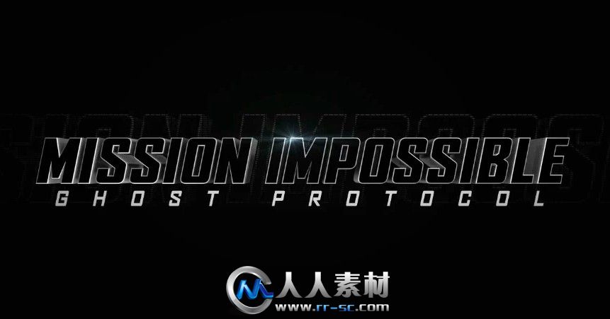 《AE制作碟中谍4电影片头视频教程》AETuts+ Mission Impossible 4