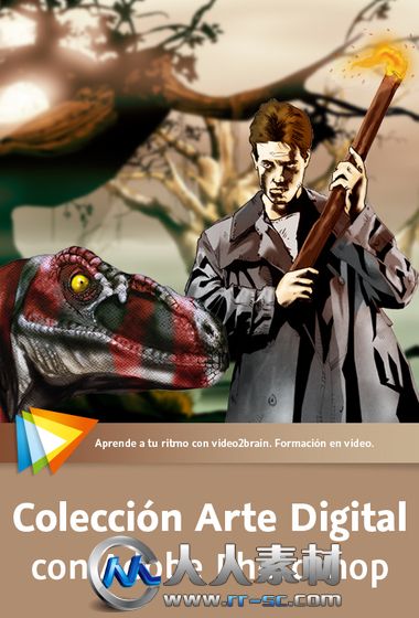 《Photoshop数字艺术绘画视频教程》video2brain Digital Art Collection Adobe Photoshop Spanish