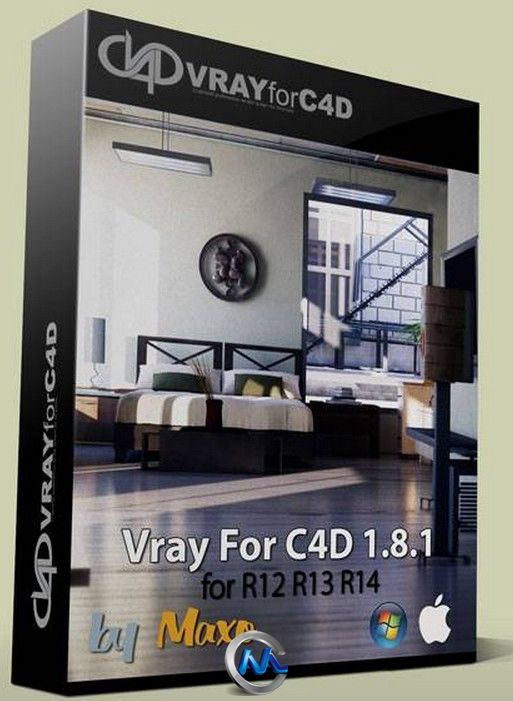 Vray渲染器C4D专用V1.8.1版 VRay For C4D v1.8.1 Win Mac