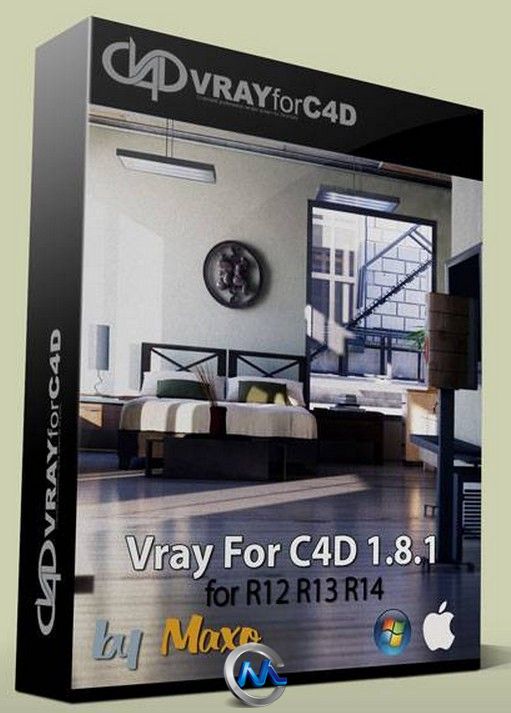 Vray渲染器C4D专用V1.8.1.59版 VRay For C4D v1.8.1.59 Win Mac