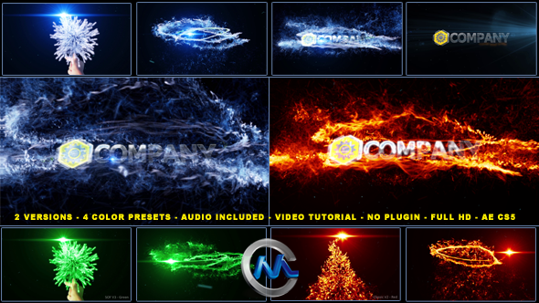 弹指魔法粒子Logo演绎动画AE模板 Videohive Magical Particles Vortex Logo Reveal 5086083 After Effects Project