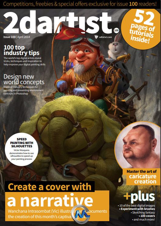 2DArtist概念艺术设计杂志2014年4月刊总第100期 2DArtist Issue 100 April 2014