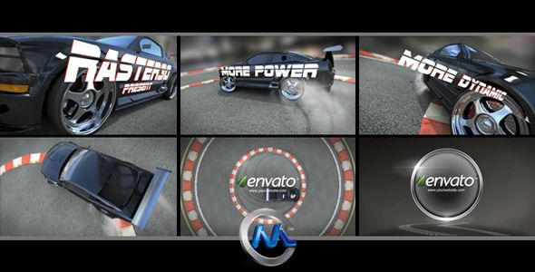 极速赛车Logo演绎动画AE模板