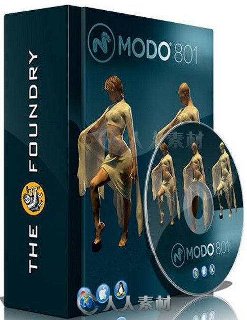 Modo三维建模设计软件V801SP1便携绿色版 The Foundry Modo v801 SP1 Portable
