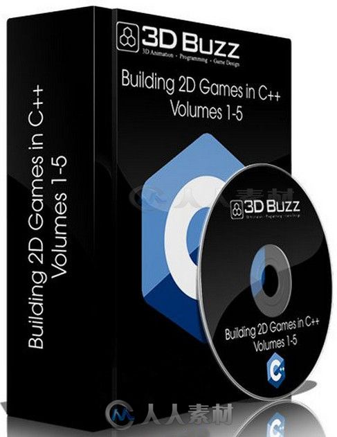 C++二维游戏制作训练视频教程合辑 3DBuzz Building 2D Games in C++ Volumes 1-5