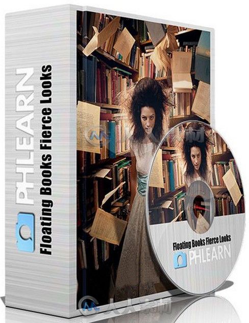 Photoshop魔法書籍合成特效技術視頻教程 Phlearn Pro Floating Books Fierce Looks