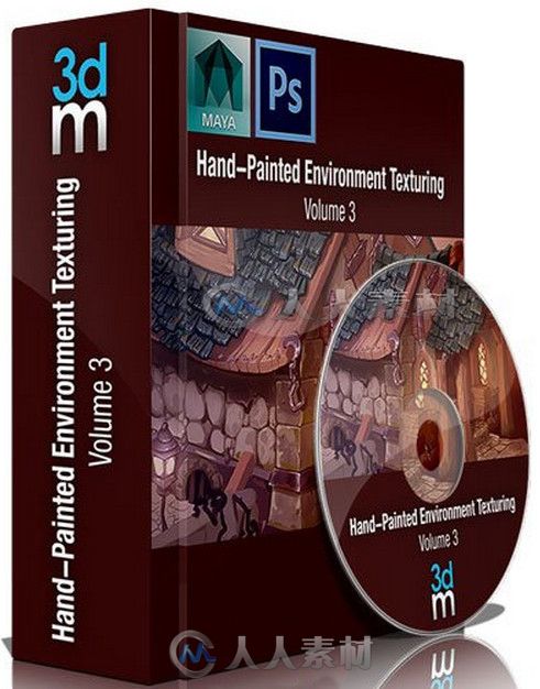 Maya与PS超强房屋建模材质制作视频教程第三季 3DMotive Hand Painted Enviro Texturing Volume 3