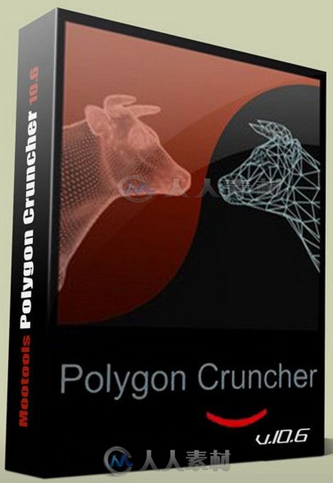 Mootools Polygon Cruncher三维建模优化工具V10.6版 Mootools Polygon Cruncher v10.6