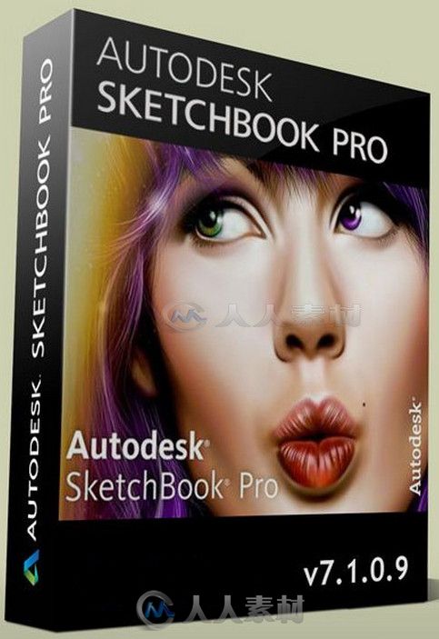 SketchBook欧特克数字绘画设计软件V7.1.0.87.1.0.9版 Autodesk SketchBook Pro 7.1.0.87.1.0.9 Win32 Win64
