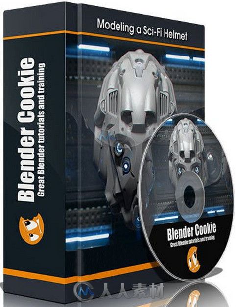 Blender科幻头盔制作训练视频教程 CGCookie Modeling a Sci-Fi Helmet