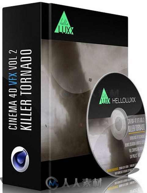 C4D龍卷風特效制作視頻教程第二季 Helloluxx VFX Cinema 4D Training Volume 2 Killer Tornado