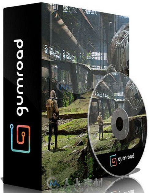 Photoshop游戏环境概念艺术绘画制作视频教程三部合辑 Gumroad Environment for Video Games series by Maciej Kuciara