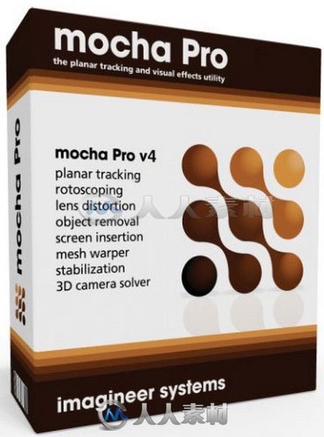 Mocha二维跟踪软件V4.1.1版 Imagineer Systems mocha PRO V4.1.1.9621 CE Win64