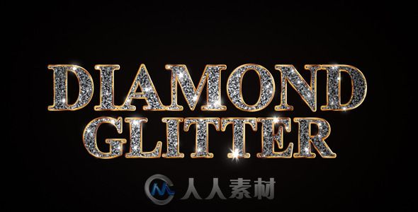 闪亮钻石Logo演绎动画AE模板 Videohive Diamond Glitter Titles Diamond Glitter Titles