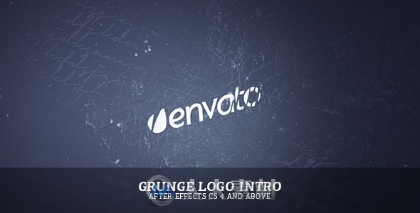 未来感Logo演绎动画AE模板 Videohive Grunge Logo Intro 7358222